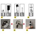 4 Points/6 Points Single Head Faucet Extractor Thread Repair Tap Broken Water Pipe Removal Thread Repair Tool Accessories. 
