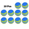 10PCS Foam Golf Balls Indoor Swing Training Practice Balls Rainbow Sponge Balls Golf Beginners Flexible Training Aid Accessories. 