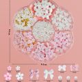 1Box 3D Bowknot Flower Nail Art Decorations with Steel Beads& Imitation Pearls Ribbon Nail Charms Y2K Bow Manicure Accessories *. 