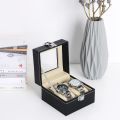 DELESYS 2/3/4/5/6/8/10/12 Slots PU Leather Watch Box Traditional Style Watch Storage Box  Watch Case With Lock. 