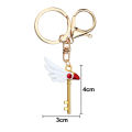 Anime Cardcaptor Sakura Keychain Bird Head Door Buckle Pendant Necklace for Women Men Kids Jewelry Accessories. 