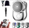 mini Electric Shaver portable  Electric shaver-Electric shaver  Razor 6 Blade Portable,Electric shaver for men and women, Electric shaver machine,Electric shaver for  travelling,Magic USB Mini shaver Electric  shaver for Men,Rechargeable Travel Razor. 