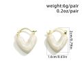 Kpop Sweet Minimalist Love Heart Drop Earrings for Women Wed Korean Fashion Elegant Earrings Aesthetic Piercing Ear Jewelry New. 