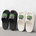 Couple Slippers Funny Animal Flog Slippers Female Comfort Breathable EVA Slides Indoor Bathroom Waterproof Slippers. 