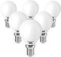 LED Golf Ball Light Bulb E14 – 3W Energy-Efficient Omni-Directional Bulb – Warm White 2700K for Cozy Lighting – SES Small Edison Screw Base – Milky Diffuser for Soft, Even Glow – Pack of 6 for Home & Office Use. 