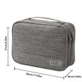 Cable Storage Bag Waterproof Digital Electronic Organizer Portable USB Data Line Charger Plug Storage Bag Travel Cable Organizer.