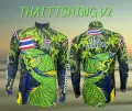 JK Thailand fishing V2 outdoor sports fashion fishing shirts 80-90% UV protection quick dry unisex fishing shirts. 