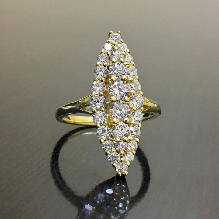 Huitan%20Trendy%20Women%20Wedding%20Rings%20Fashion%20Marquise%20Shaped%20Gold%20Color%20Rings%20Engagement%20Wedding%20Band%20Accessories%20Luxury%20Jewelry%20-%20Image%204