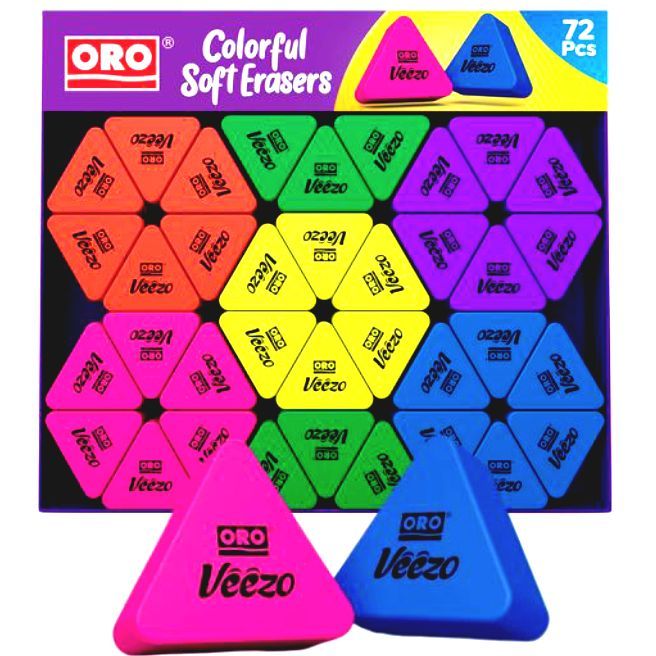 ORO Visa Article Triangle Razors – Pack of 72 Multicolor High-Quality ...