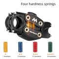 MEROCA Mountain Bike Suspension Stem 7 Degree 90mm Off-Road Touring Cycling Grave Road Bicycle Shock Absorbing Riser Four Links. 