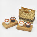 Cowhide Paper Baking Bag Coffee/Tea Set Model, Coffee Takeout Bag/Storage Bag. Miniature Toys!.