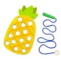 Wooden Lacing Toy Educational Fruits Threading Activity Puzzles Studying Fine Motor Skill Car Toy Set for Toddlers Kid Best . 