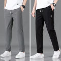 Men's Trousers Casual Solid Breathable Slim Straight Pants Male Joggers Thin Quick Dry Sweatpants Sports Pants Hiking Pants Men. 
