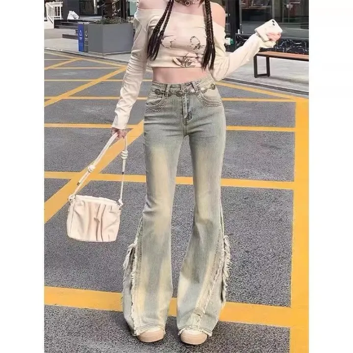 Women%20Vintage%20Blue%20Jeans%20High%20Waist%20American%20Retro%2090s%20Raw%20Material%20Edge%20Design%20Y2k%20Denim%20Pants%20Streetwear%20Wide%20Leg%20Jeans%20-%20Image%202