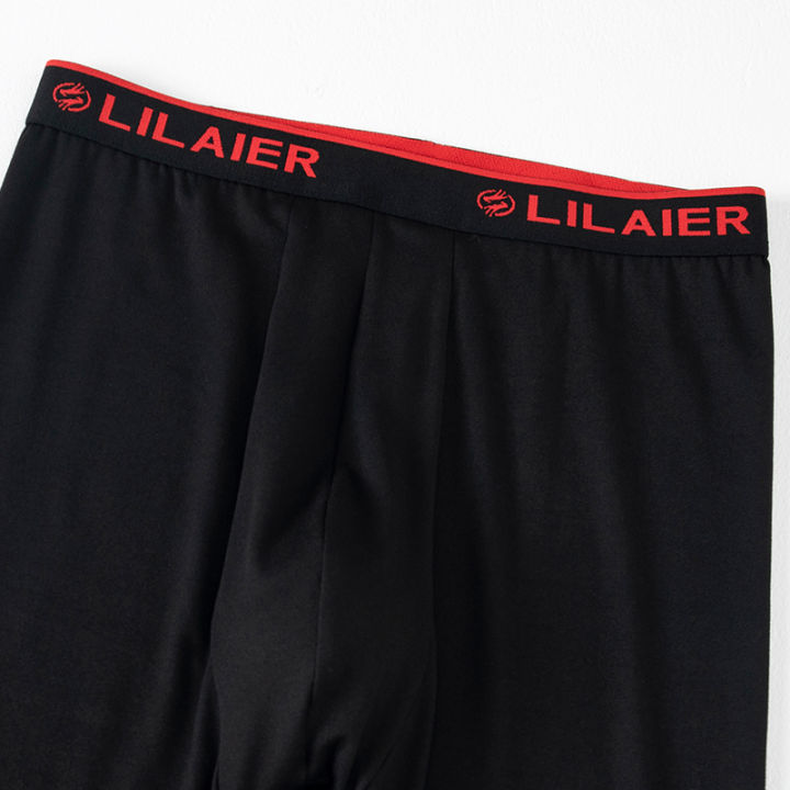 1/2piece%20Autumn/Winter%20Men's%20Casual%20Printed%20Fashionable%20Thermal%20Underwear%20Set%20Comfortable%20Sports%20Top%20T-shirt%20Elastic%20Waist%20Pants%20-%20Image%206