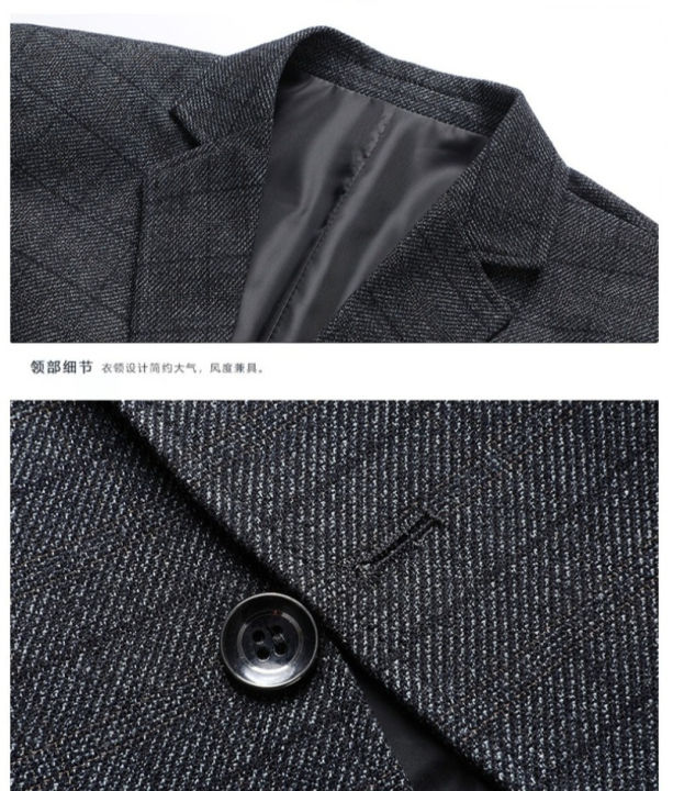 Blazer's%20New%20Outdoor%20Men's%20Fashion,%20Sporty%20and%20Slimming%20British%20Style%20Business%20Gentleman's%20Versatile%20Wedding%20Checkered%20Blazer%20-%20Image%205