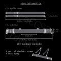 Women's Elastic Transparent Silicone Adjustable Invisible Sticky Bra Back Strap 50/70cm Extended Thickened. 