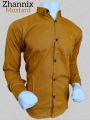Mustard Color Shamrey Fabric Shirt - Premium Quality, Comfortable & Versatile for Men, Women & Teens. 