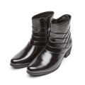 Luxury Men Boots Leather Chelsea Boots High Top Buckle Strap Formal Shoes Black British Style Ankle Boots Pointed Toe Brown Boot.