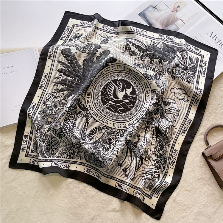 2024%20Popular%20Square%20Shawls%20Luxury%20Sunscreen%20Satin%20Kerchief%20Four%20Seasons%2090X90CM%20Silk%20Scarves%20Fashion%20Letter%20Headcloth%20Scarf%20Bag%20-%20Image%203