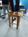 Wooden Prime High Stool for sealing cleaning.