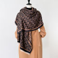 New Letter Design Winter Warm Cashmere Jacquard Scarves High Quality Women Thicken Wrap Shawl Ladies Wool Pashmina Scarf. 