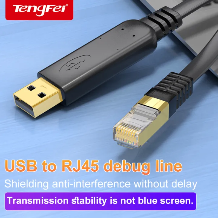 USB to RJ45 Console Cable RS232 Serial Adapter for Laptop Computer ...