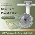 Super Portable Desk Fan USB Rechargeable Folding Cooling Fans Outdoor Camping Mini Wireless Fan 4-Speed Home Silent Ventilation Fan For dormitory office outdoor carrying. 