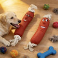 Dog Sausage Chew Toy - Bite-Resistant And Not Easy to Break, Interactive Training Teething Toy, Preferred Material, Dog Chew Toy.