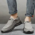 Men Leather Casual Shoes Breathable Loafers Men Sneakers 2024 New Male Comfortable Leather Flat Footwear Sneakers Men Shoes. 