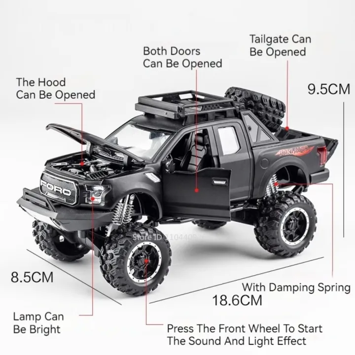 1:32%20Scale%20Raptor%20F-150%20BigFoot%20Pickup%20Car%20Model%20Toy%20Pull%20Back%20Sound&Light%20Off%20Road%20Truck%20Models%20Collection%20Gifts%20For%20Kids%20-%20Image%202