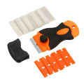 Scraper for Car Glass with Blades Window Glass Glue Sticker Remover Razor Blade Scraper to Clean Ceramic Hob Auto Squeegee Tool.