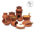 Making Clay Pot Kitchenware 20 pieces  set for kids Pottery Art Mitti Ke Bartan. 