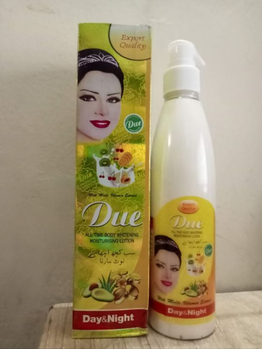 Due All Time Face & Body Whitening & Moisturizing Lotion 250 ml (Pakistani)