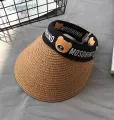 Straw Hat sun visor kids big brim sun hat Korean children's hats ready to ship. 