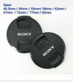 sony 40.5mm/49mm/ 52mm/55mm/58mm/62mm/67mm/72mm/77mm/82mm cap for sony lenses.