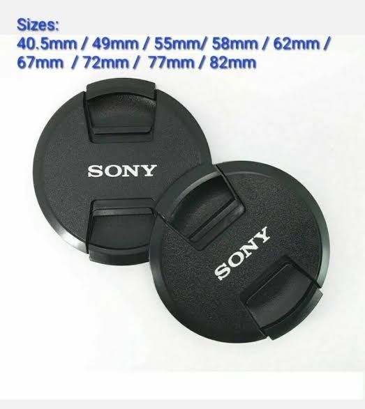 sony 40.5mm/49mm/ 52mm/55mm/58mm/62mm/67mm/72mm/77mm/82mm cap for sony lenses