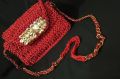crochet bag. 