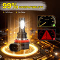 2pcs H8 H9 H1 H3 Led H11 9005 HB3 9006 HB4 Car CSP LED Fog Headlight Bulbs 6000K White Auto Fog Lamp Day Running Light. 