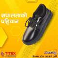 Titex Champs Black School Shoes For Boys. 