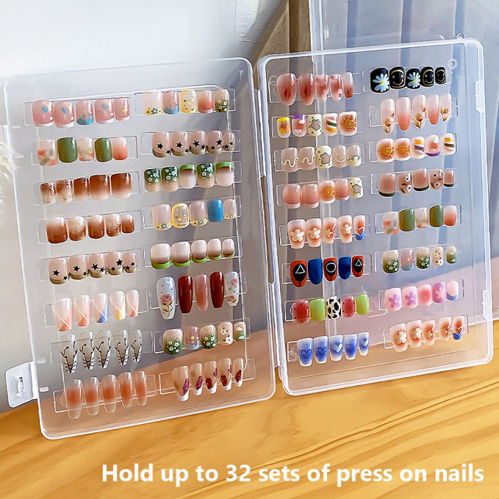 Nail Tips Display Book Nail Art Showing Shelf Box, for 32 Set Press On ...