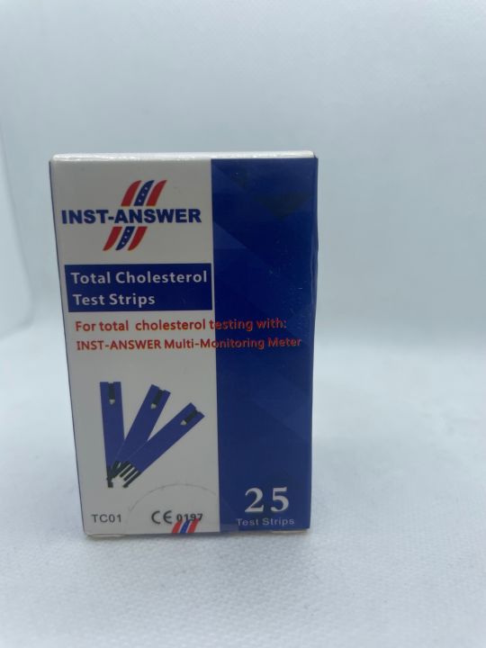 Total Cholestrol Test Strips For Multi-Meter 4in1 25 Strips In Box (Insta-Answer)