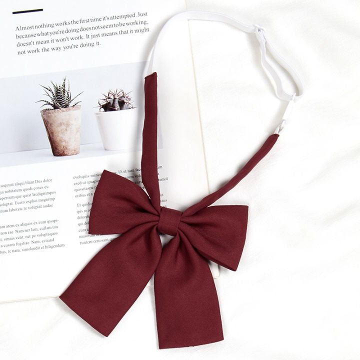 Lazy%20JK%20Small%20Necktie%20Bowtie%20For%20Student%20Basic%20Style%20School%20Uniform%20Classic%20Ties%20Solid%20Bow%20Ties%20Cravats%20Girls%20Red%20Bowties%20-%20Image%205