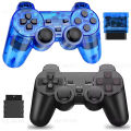 Wireless Gamepad for  PS2/PS1 Game Controller for Playstation 2 Console Joystick USB PC Controle with Double Vibration Shock. 