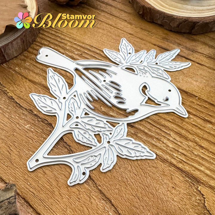 Original%20Beautiful%20Bird%20on%20the%20Branches%20Metal%20Cutting%20Dies%20Scrapbooking%20Decorative%20Embossing%20-%20Image%204