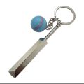 Cricket Bat & Ball Keychain - Metal Keychain - Bike Keychain - Car Keychain by Nationwide Traders. 