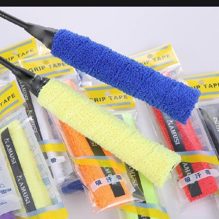 Pack Of 6 High Quality Sweatband Anti-slip
Racket Overgrips Cotton Towel Grip Gym
Fitness Sport Tennis/Badminton Anti-skid
Sweat Tape