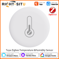 Tuya Zigbee 3.0 Temperature Humidity Sensor Thermometer APP Remote Monitor Work With Smart Life Yandex Alexa ZHA Zigbee2Mqtt.
