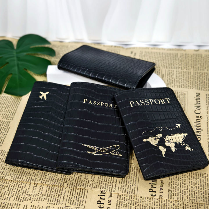 Crocodile%20Pattern%20Passport%20Cover%20Case%20Holder%20%20Wallet%20Card%20Holder%20Fashion%20Travel%20Accessories%20For%20Flight%20for%20Women%20or%20Men%20-%20Image%202