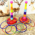 Children Throw Circle Game Ferrule Stacked Toys Fun Indoor Outdoor Parent-Child Interactive Circle Layers Early Education . 